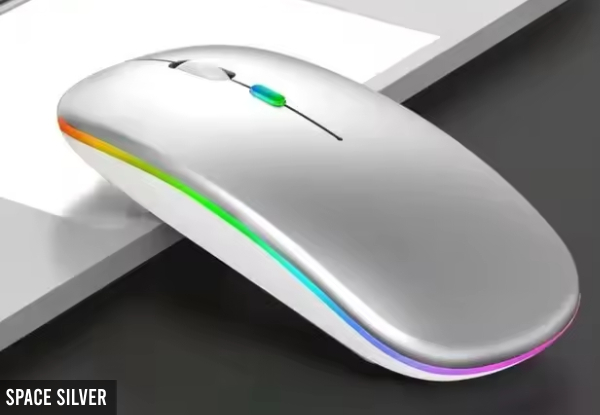 Rechargeable RGB Wireless Mouse - Three Colours Available