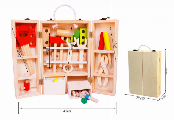 Kid's Wooden Play Hand Tool Set