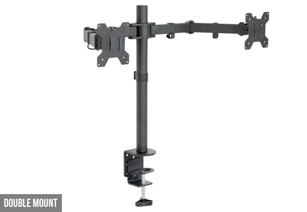 Adjustable LCD Monitor Desk Mount - Two Styles Available