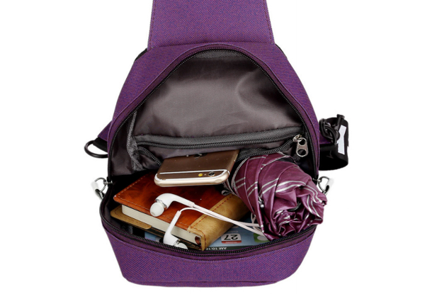 Unisex Crossbody Bag with Adjustable Strap - Available in Two Colours & Option for Two-Piece