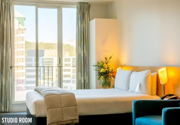 4-Star Stay for Two at Astelia Apartments Wellington Central Incl. Early Check In, Late Check Out, Complimentary Room Upgrade - Options for One or Two Night Stay, & Studio Room or One Bedroom Queen Room