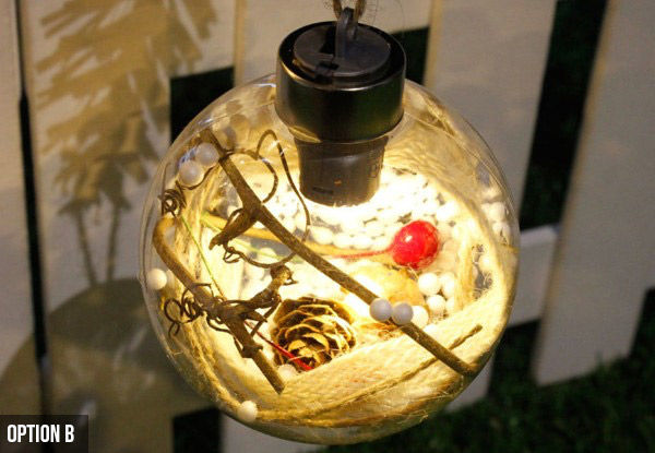 Christmas Tree Light LED Bulb Hanging Ball - Two Options Available with Free Delivery
