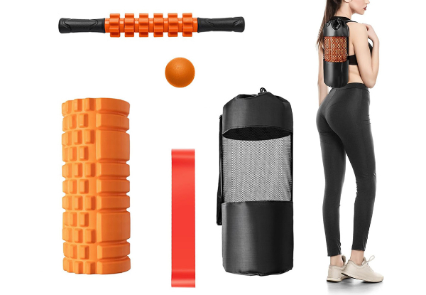 Five-in-One Massage Foam Roller Set - Available in Two Colours