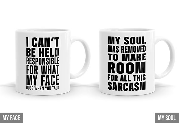 Bespoke Art Humour Mugs - 20 Styles Available