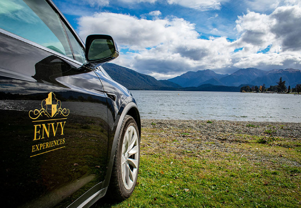 Private Tesla Milford Sound Tour & Cruise for One Person incl. Te Anau Pick Up & Drop Off, Milford Sound Cruise, & More - Options for up to Three People