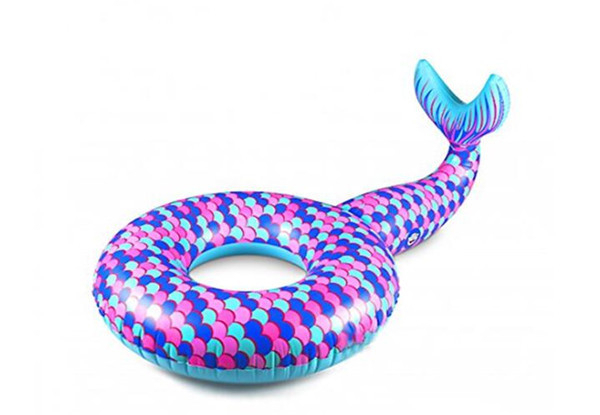 Inflatable Mermaid Swim Ring - Two Sizes Available