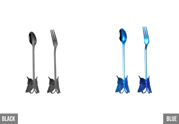 Themed Cutlery Set - Two Styles & Six Colours Available