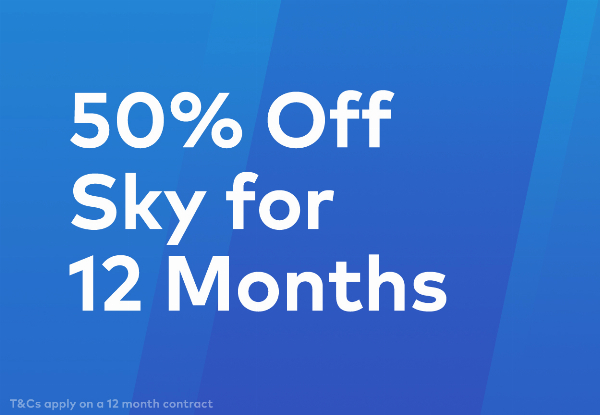 50% Off 12-Month Sky Subscription for New Customers
