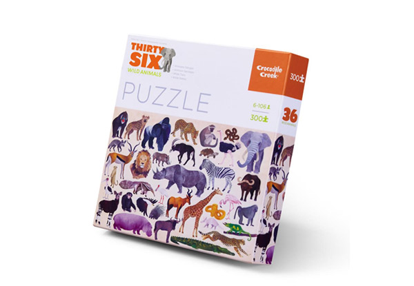 Croc Creek 300-Piece Wild Animals Puzzle with Free Delivery