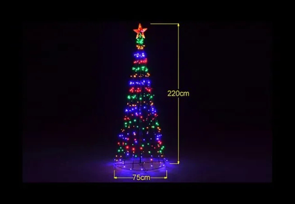 Giant Multi-Colour LED Christmas Tree