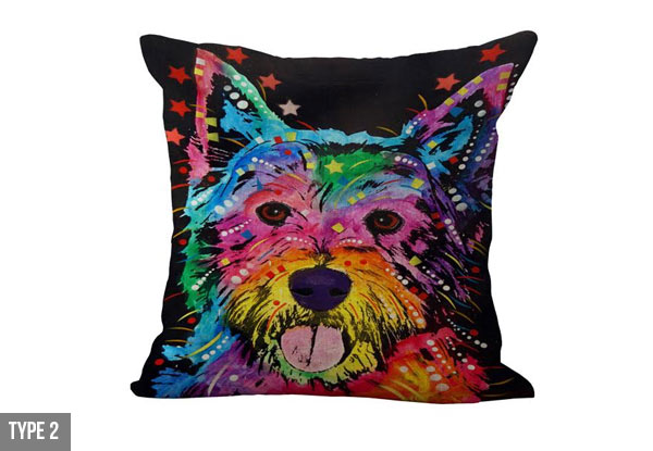 $16 for a Love My Dog Cushion Available in Eight Designs