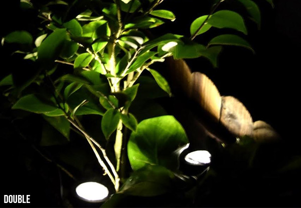 Solar-Powered LED Garden Double Lights - Option for Triple Lights