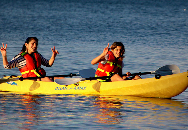 One Hour Kayak Hire for Two - Options for Single or Double Kayak Hire