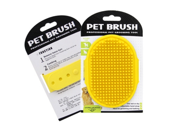 Two-Pack of Pet Grooming Brushes - Five Colours Available & Option for Four-Pack