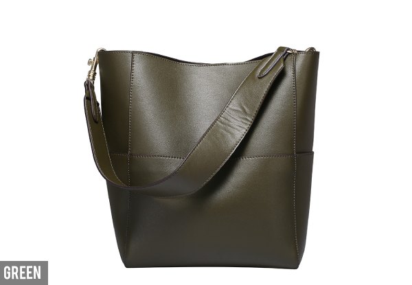 Leather Shoulder Bag - Four Colours Available