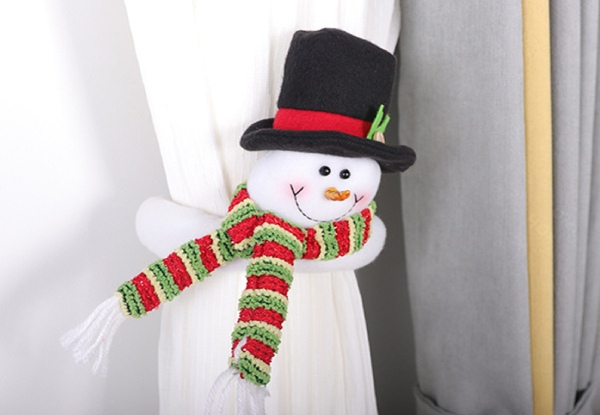 Pair of Christmas Curtain Tiebacks  - Three Styles Available & Option for Two Pairs