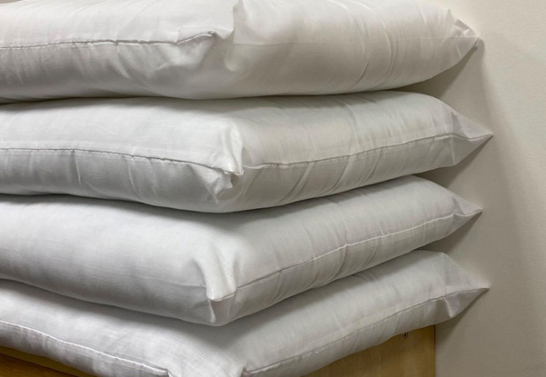 Four-Pack of Commercial 500gsm Pillows