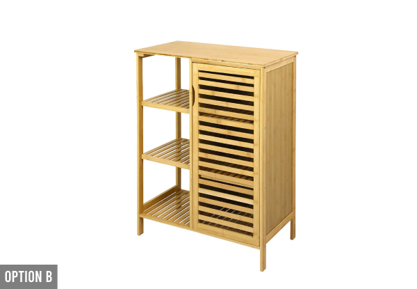 Levede Freestanding Bamboo Cupboard Storage - Two Options Available