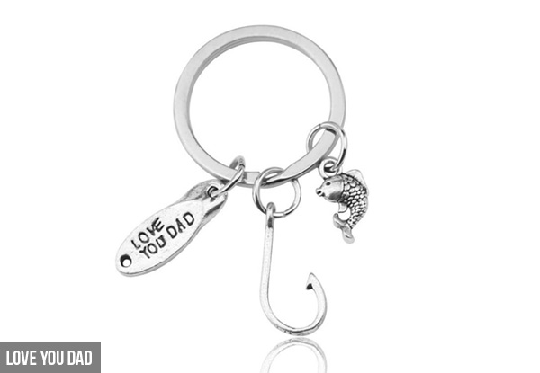 Father's Day Keychain with Free Delivery - Four Styles Available