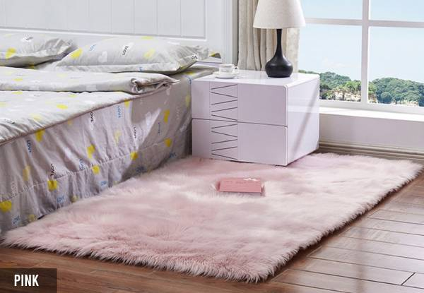 Shaggy Plush Floor Mat - Available in Four Colours & Five Sizes