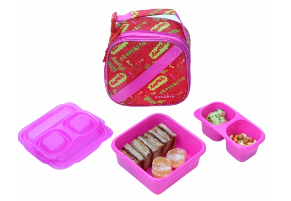 Goodbyn Lunch Box Bundle with Expandable Lunch Bag - Four Colours Available - Elsewhere Pricing $55.90