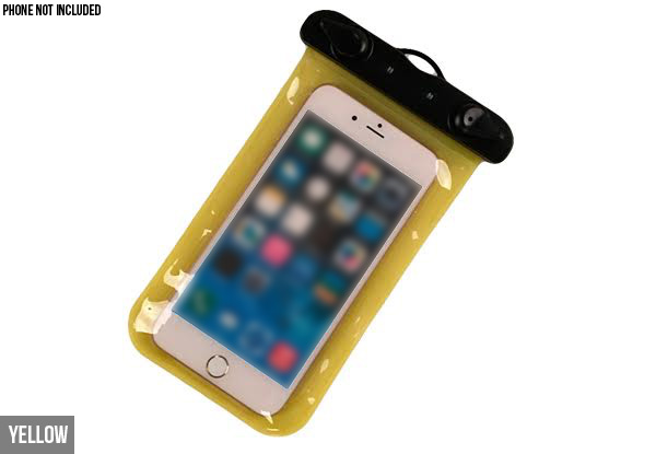 Waterproof Clear Phone Bag - Six Colours Available