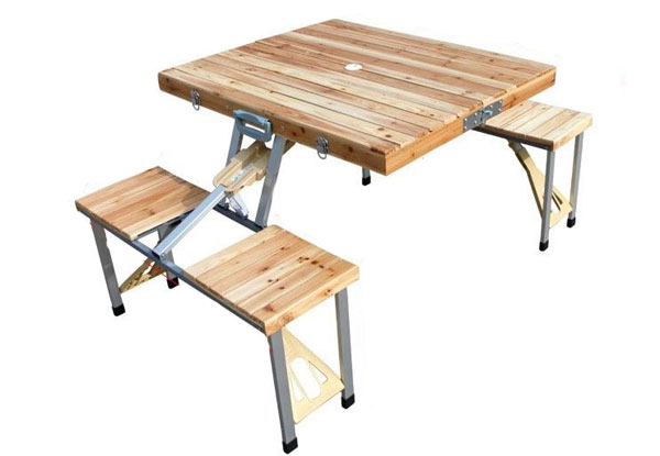 $75 for a Folding Picnic Table & Chair Set