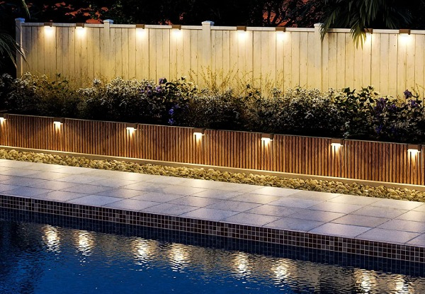 Four-Piece Solar Deck Outdoor Lights - Two Colours Available