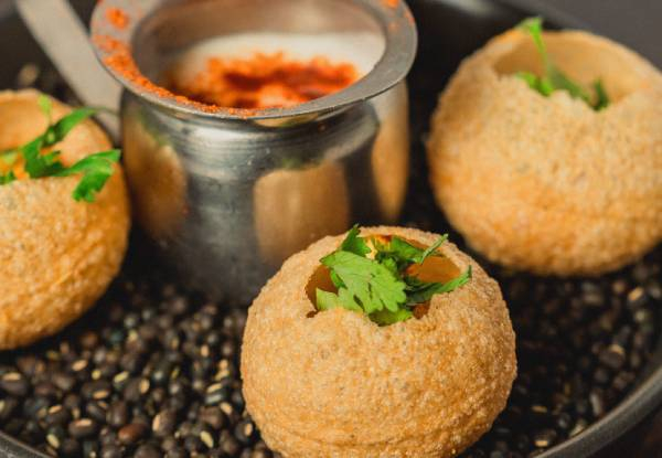 Premium Chaat Street Dining Experience incl. Welcome Drinks - Options for Two, Four or Six Diners