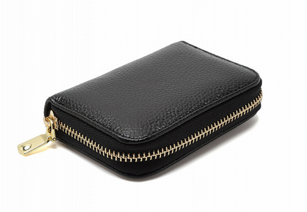 Credit Card Holder Zipper Wallet - Three Colours Available