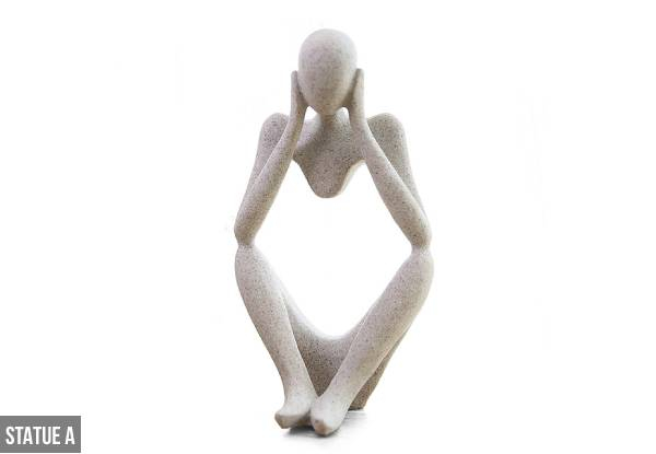 Abstract Thinker Statue - Three Styles Available & Option for Three-Pack