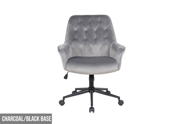 Albany Velvet Office Chair - Two Options Available
