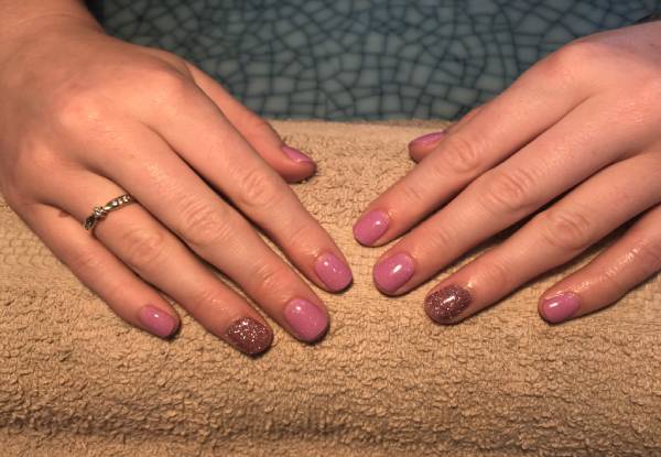 Deluxe Manicure & Spa Pedicure - Option for  Full Set of Acrylic Nails