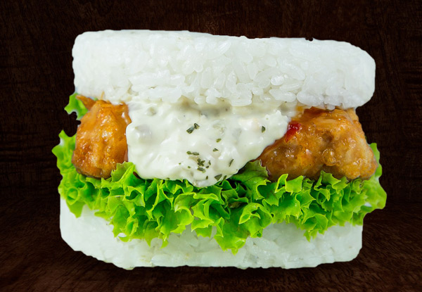 Any Two Grilled Sushi Rice Burgers for Two People -  Valid Seven Days at Five Locations