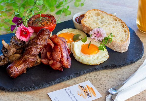 $40 Food & Beverage Voucher at Cafe Drina for Two People