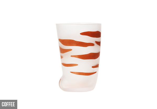 Cat Paw Glassware - Three Colours Available & Option for Two with Free Delivery