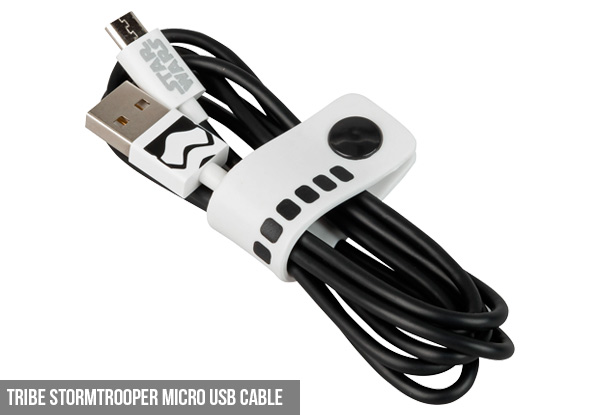 Tribe Batman, Wonder Woman or Stormtrooper Micro USB Cable