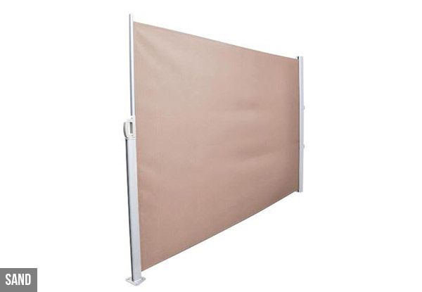 1.8 x 3m Retractable Side Awning - Two Colours Available