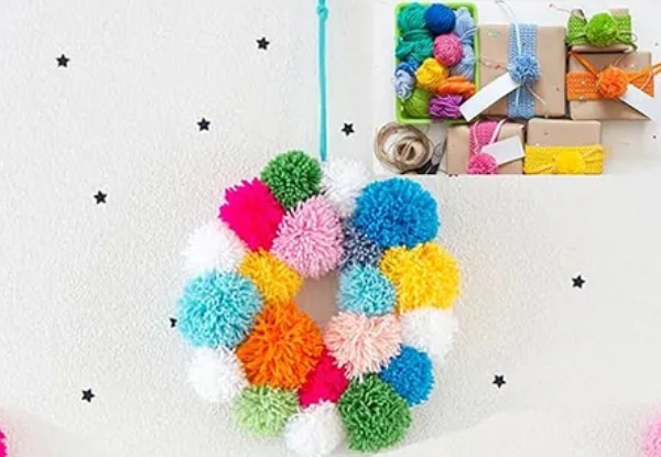 Four-Piece Pom Pom Makers Tool Set