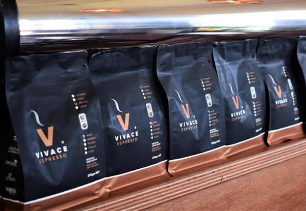 5x 200g Bags of Vivace Espresso Freshly Roasted Coffee Beans - Options for Different Blends, Free Metro Delivery