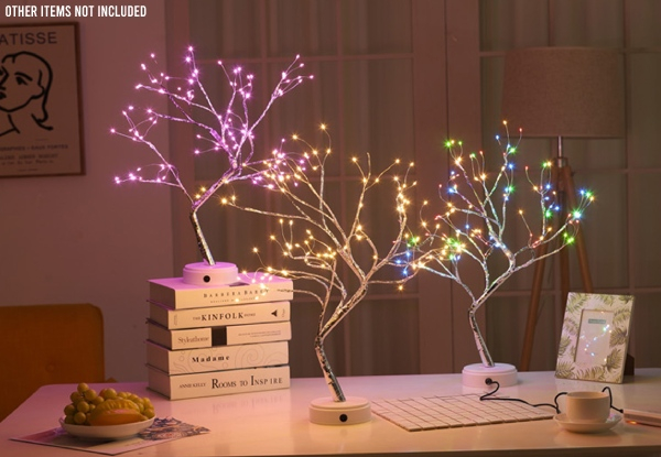 LED Christmas Tree Light Table Lamp - Four Colours Available