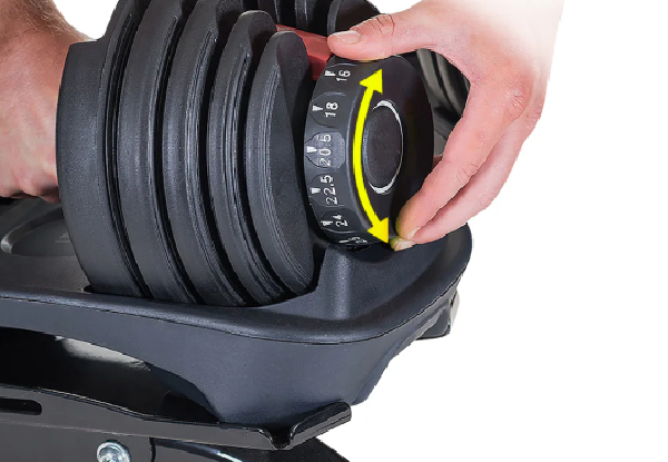 Pair of Adjustable 24kg Dumbbells