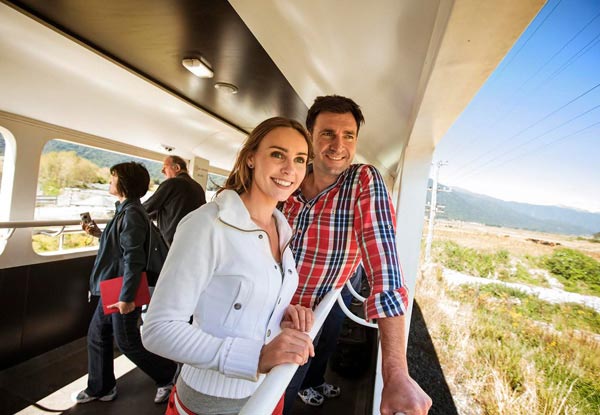 Per Person Double Share for a Northern Explorer Fly/Stay/Rail Package incl. One-Way Flight, Two-Night Stay in Wellington & One-Way Rail Adventure