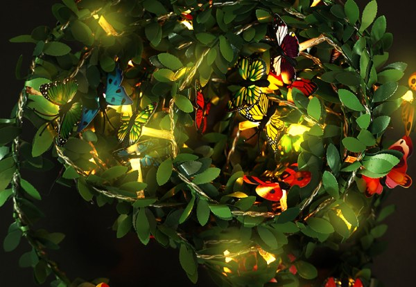 LED Leaf Vine String Lights -Two Options Available & Option for Two-Pack