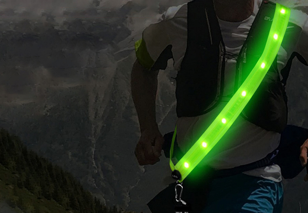 Reflective LED Belt with Three Light Modes - Available in Two Styles & Option for Two-Piece