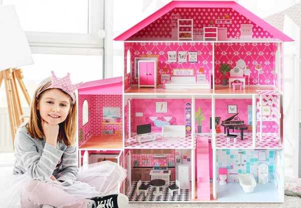 Four-Storey Pink Doll-House