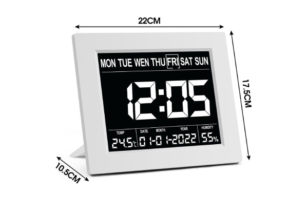 LED Digital Calendar Clock - Two Colours Available