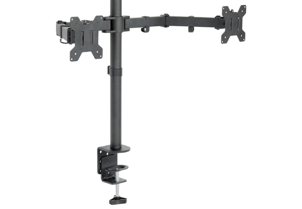 Fully Adjustable Single LCD Monitor Desk Mount - Option for Double Monitor Desk Mount (Essential Item)