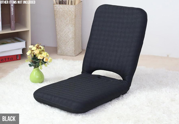 High-Backed Portable Floor Chair - Four Colours Available