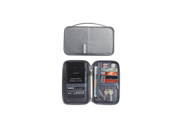 Multifunctional Travel Passport Bag - Three Colours Available & Option for Two-Pack